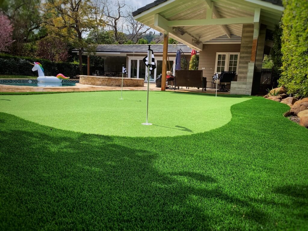 Artificial Turf in Metairie backyard installation